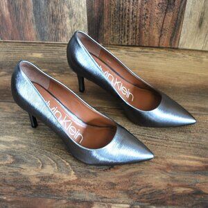 Calvin Klein Gayle Women's Grale Leather Pointy-toe Pump 7M